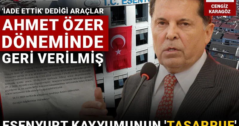 Esenyurt kayyumunun tasarruf şovu belgeyle çürütüldü