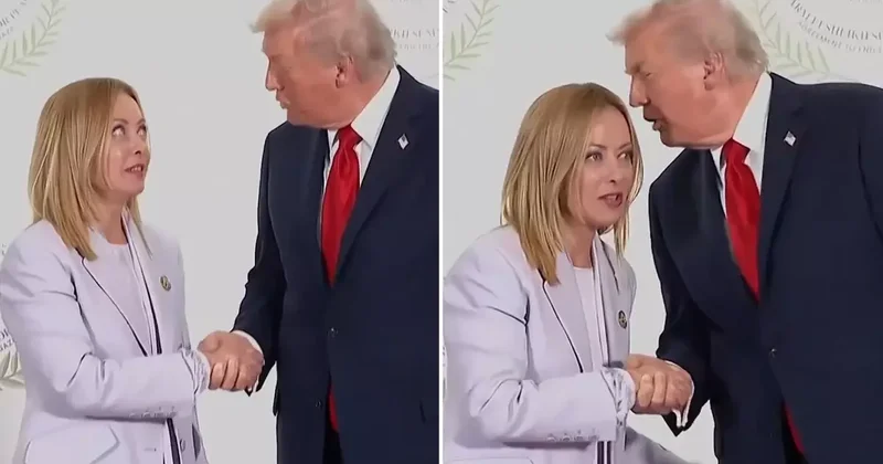 Zirvede detay bitmiyor! Meloni nin mimikleri yine gündem