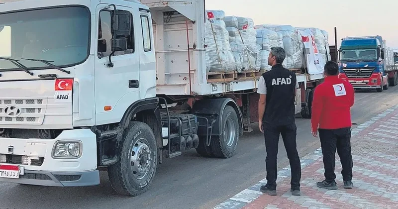 Gazze’ye 100 TIR yardım ulaştı
