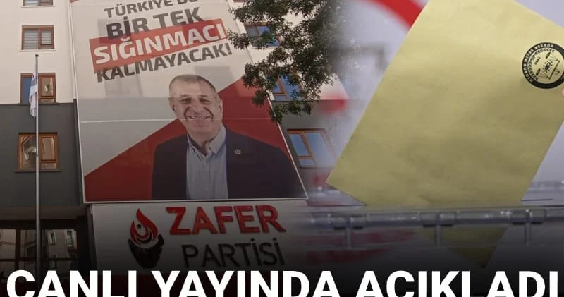 Canlı yayında açıkladı: Zafer Partisi aday çıkaracak mı?