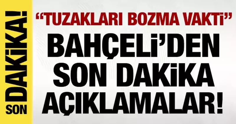 Bahçeli den Gazze deki ateşkese ilişkin açıklama: Asıl mesele diyerek konuştu!