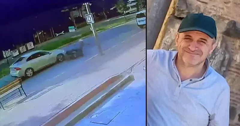 Otomobili üzerine sürdüğü motosikletlinin ölümüne neden olduğu anlar kamerada