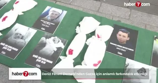 Deniz Feneri Derneği’nden Gazze için anlamlı farkındalık etkinliği