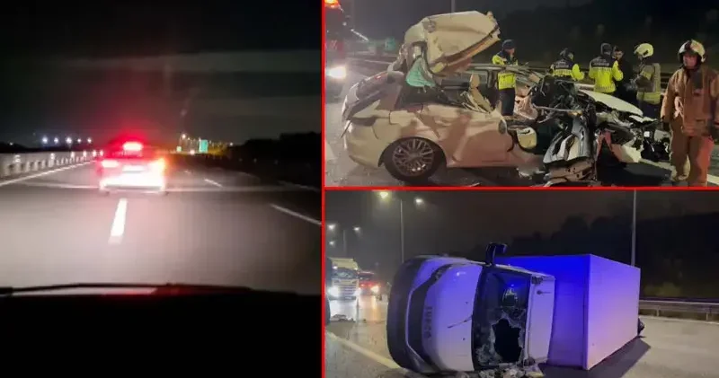 Sultanbeyli de makas atınca ihbar edilen sürücü, kamyonete çarptı; 3 yaralı