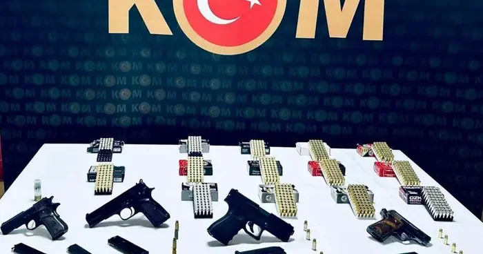 Karabük te silah operasyonu