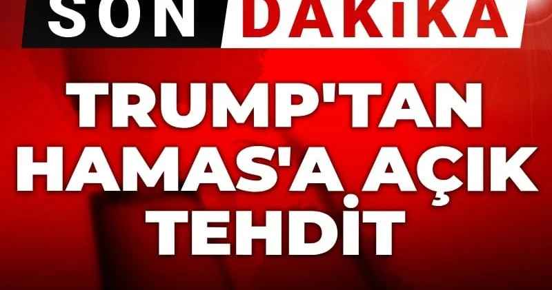 Trump tan Hamas a açık tehdit: Silah bırakmazlarsa biz bıraktırırız
