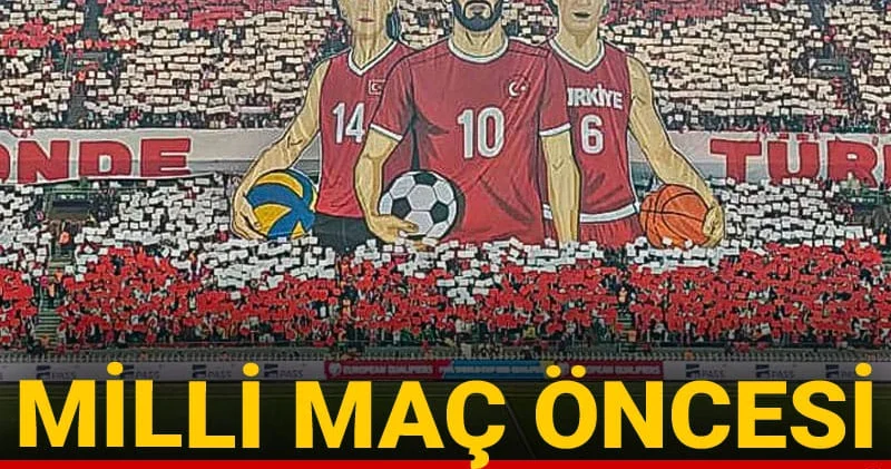 Milli maç öncesi müthiş koreografi: Türk önde Türk ileri