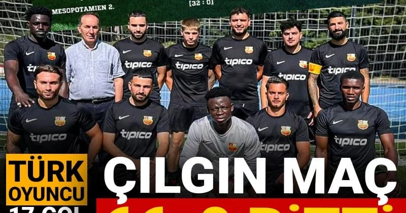 Türk oyuncu 17 gol attı: Almanya da 66 0 biten çılgın maç