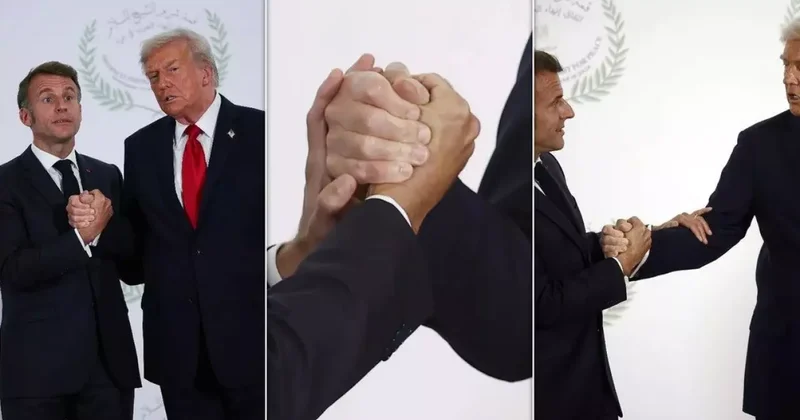 Trump ile Macron un bilek güreşinin sırrı çözüldü! Tehdit etmiş