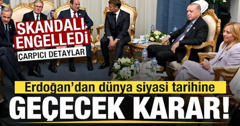 Skandalı Türkiye engelledi! Erdoğan dan siyasi tarihe geçen karar! Detaylar ortaya çıktı