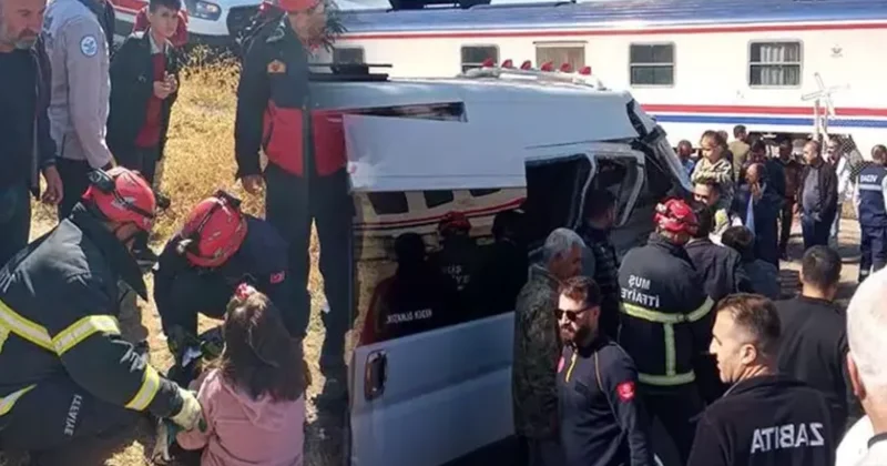 Muş ta facia: Tren, okul servisine çarptı! Sözcü Gazetesi