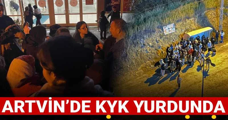Artvin’de KYK yurdunda yerleşim krizi! Öğrenciler eylem yaptı