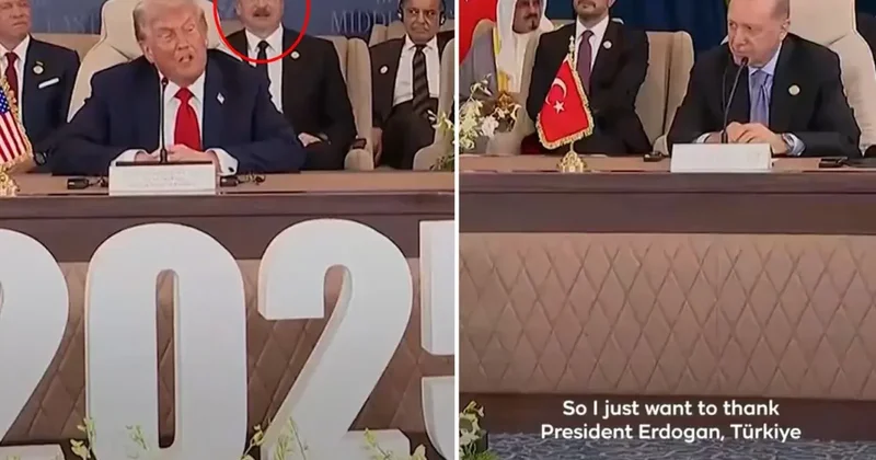 Trump, Erdoğan ı övdüğü sırada Aliyev in yüz ifadesi dikkat çekti