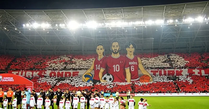 Kocaeli de milli takım için muhteşem koreografi!
