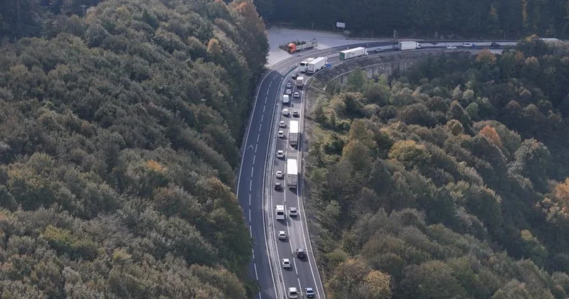 Bolu Dağı Tüneli nde çalışma başladı: Trafik yoğunluğu arttı