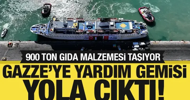Gazze ye yardım gemisi yola çıktı: Bakan Yerlikaya törende konuştu!