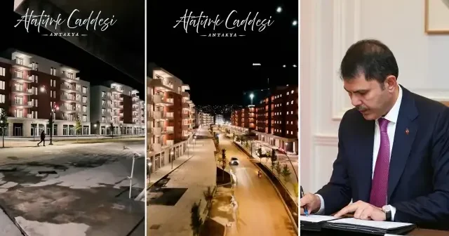 Hatay yeniden ayağa kalkıyor: Bakan Kurum dan Atatürk Caddesi paylaşımı Politika Haberleri