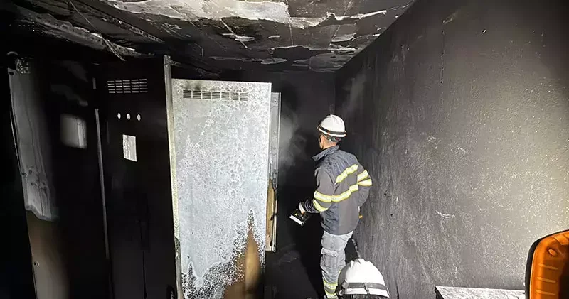 Karabük’te apartmanda yangın; 5 kişi dumandan etkilendi