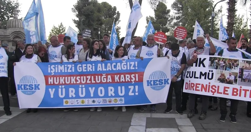 KESK Şanlıurfa dan Ankara ya yürüyüş başlattı
