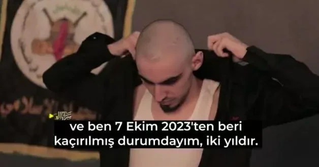 İsrailli esirin son görüntüsü yayınlandı... Arapça detayı