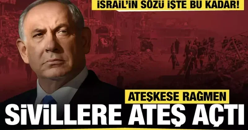 İsrail ateşkese rağmen durmuyor! Evlerine dönen Filistinlilere ateş açtı