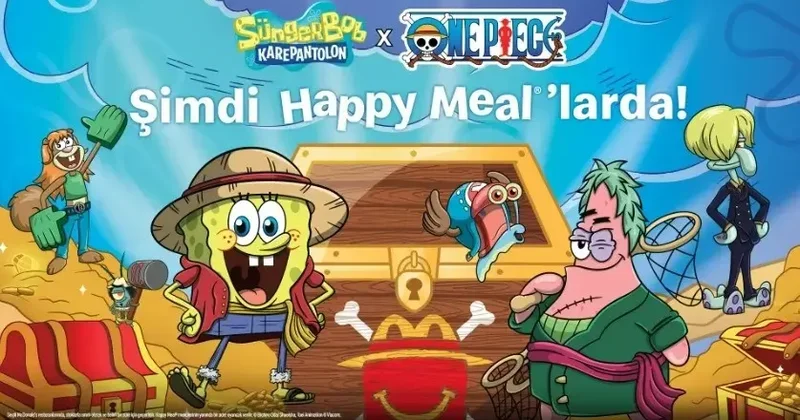 Sünger Bob ve One Piece’in özel serisi McDonald’s Türkiye’de