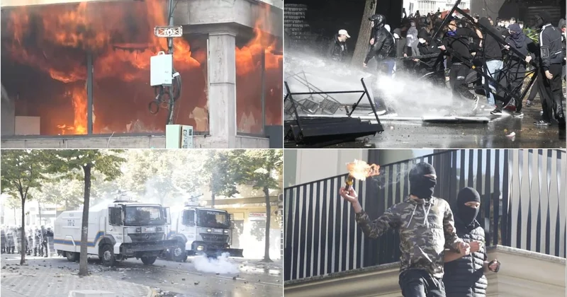Arnavutluk’ta öğrenci protestolarında Eğitim Bakanlığı binası ateşe verildi Sözcü Gazetesi