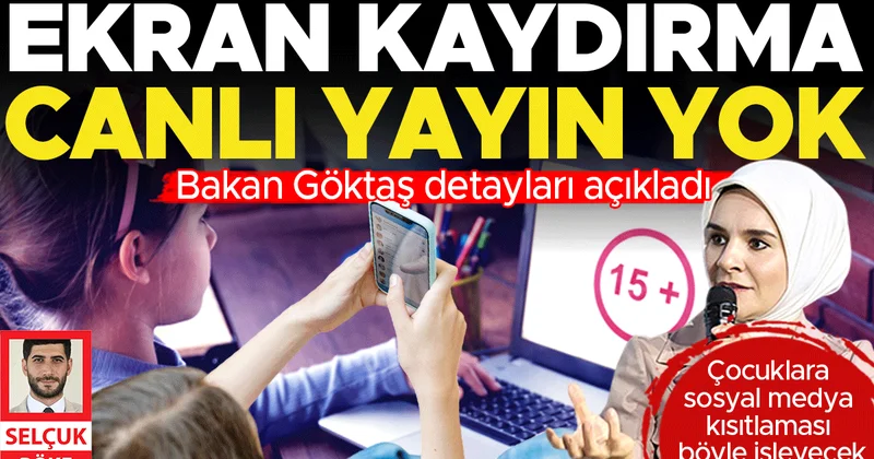 Sosyal medyada 15 18 yaşa 6 kısıtlama