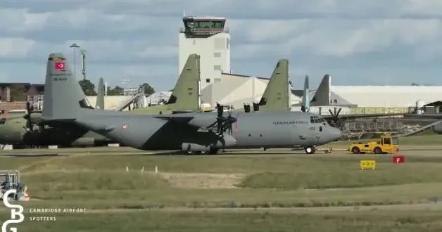 TSK nın hava filosu katlanıyor: İngiltere den alınan C 130J görüntülendi!