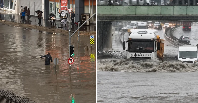 İstanbul yağmura teslim! Gün boyu devam eden yağışın bilançosu ağır oldu