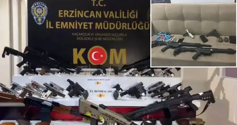 35 ilde silah ticareti operasyonu: Erzincan merkezli soruşturmada 9 tutuklama Erzincan Haberleri