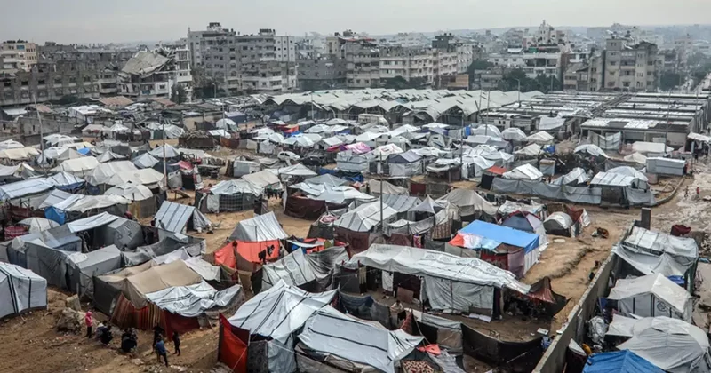 Gazze de Çadırlar Su Altında Kaldı