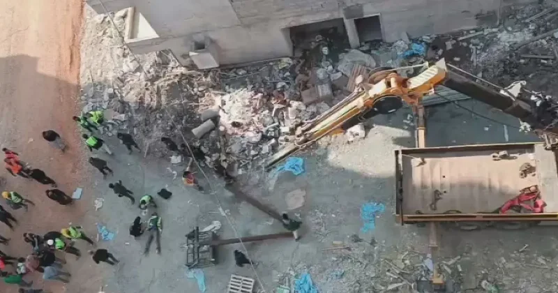 Vincin kırılmasıyla 2 işçi 25 metreden yere çakıldı