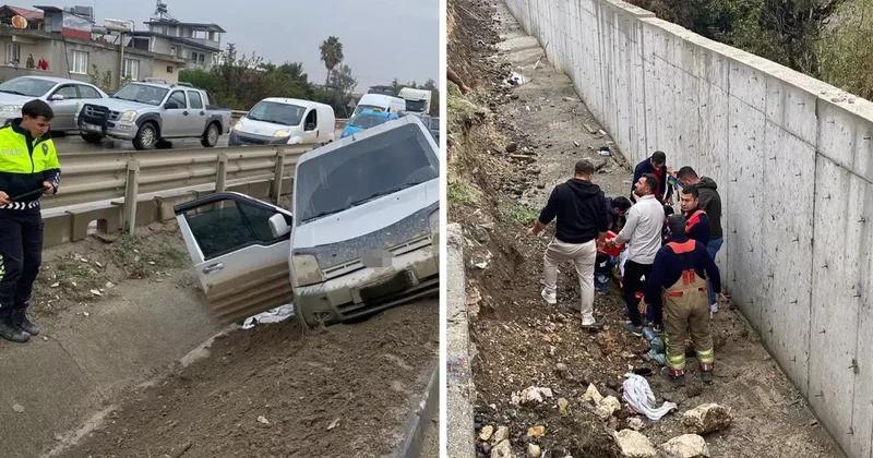 Hafif ticari aracın çarptığı genç kadın, kanala düşerek hayatını kaybetti