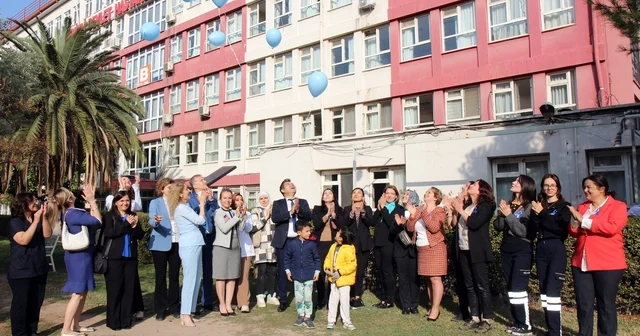 Mavi balonlar diyabete farkındalık için gökyüzüne bırakıldı Denizli Haberleri