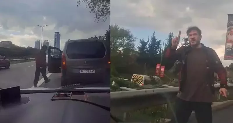Ümraniye de trafik tartışmasında aracın camını yumrukladı