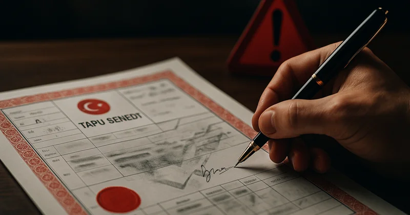 Tapuda bu imzayı atan varını yoğunu kaybediyor Sözcü Gazetesi