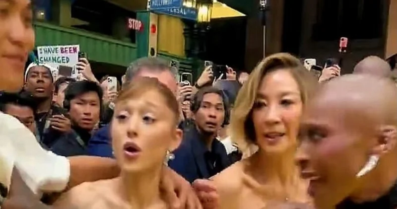 Ariana Grande ye kırmızı halıda saldırı: Hep aynı tacizci sahnede