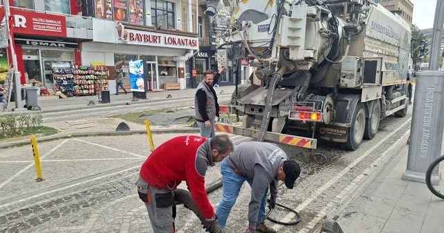 Bayburt ta şehir estetiği ve altyapı için mesai Bayburt Haberleri