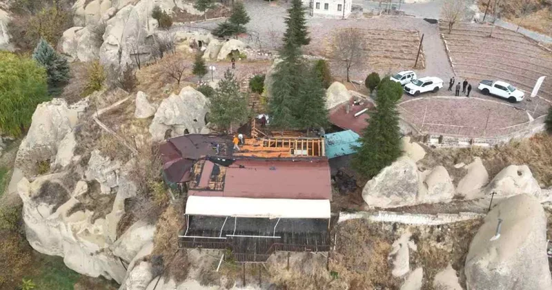 Kapadokya da kaçak kafeye kepçe vuruldu