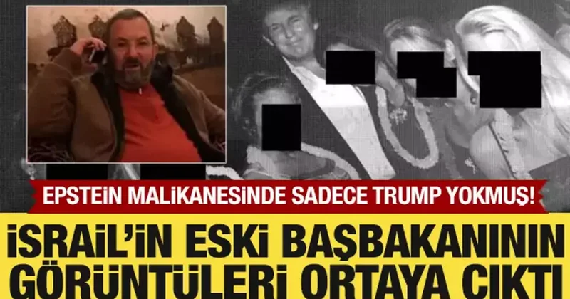 İsrail eski başbakanının Epstein malikanesinde görüntüleri ortaya çıktı