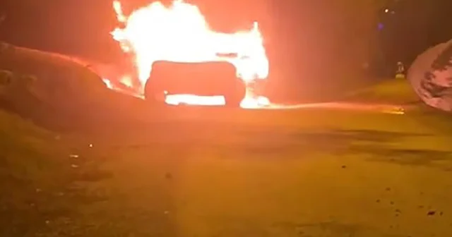 Adana da park halindeki otomobilde patlama sonrası yangın; 1 ölü Adana Haberleri