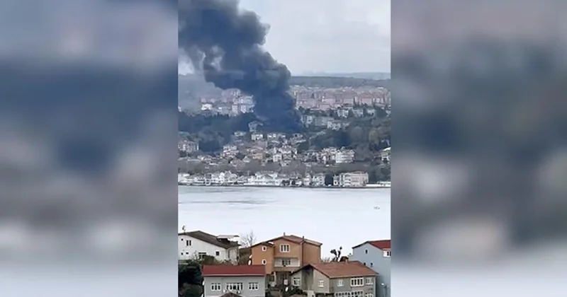 İstanbul da iş yeri yangını