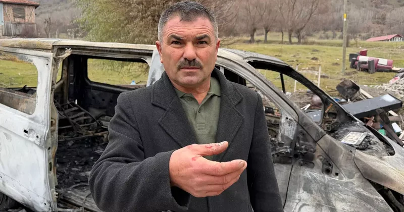 Köye kabusu yaşatıp, muhtarın araçlarını yaktılar: Eve sıçrasaydı daha büyük bir facia olacaktı