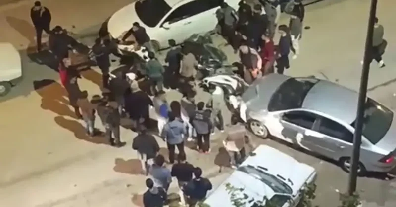 Kontrolden çıkan araç 4 otomobil ve 3 motosiklete çarpıştı