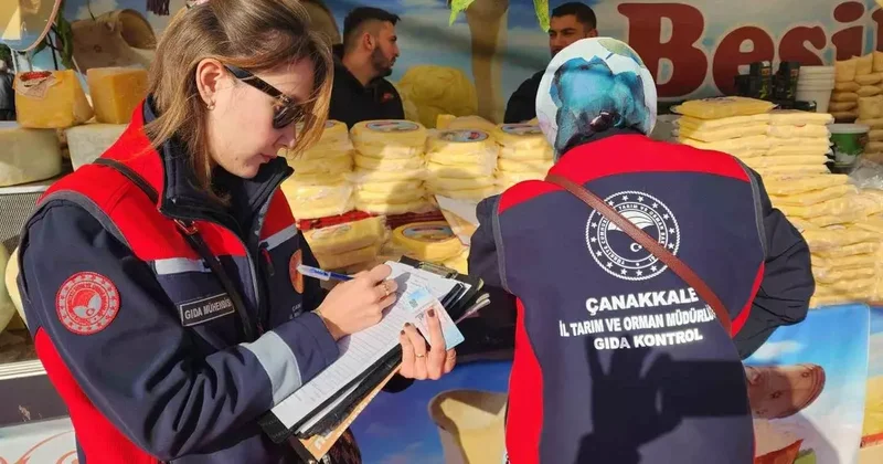 Çanakkale’de yöresel ürün festivalinde gıda denetimi