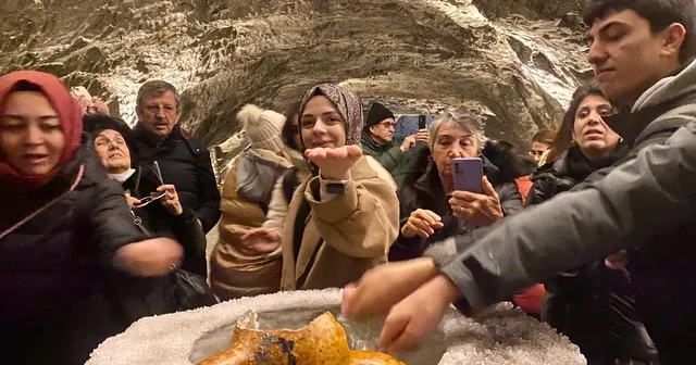 Yerin 150 metre altındaki bu mağarada şifa arıyorlar Çankırı Haberleri