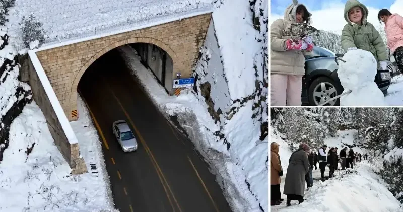 Zigana Tüneli bu kez keyifli anların merkezi oldu: Anlatmaya gerek yok görüyorsunuz Hayat Haberleri