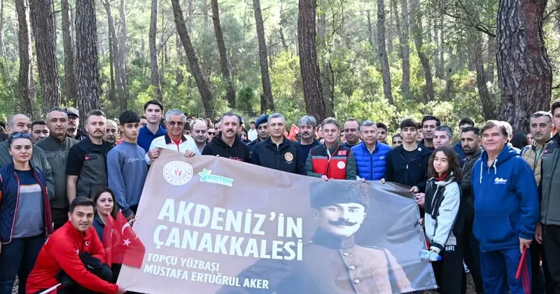 Topçu Yüzbaşı Mustafa Ertuğrul Aker Kemer de anıldı