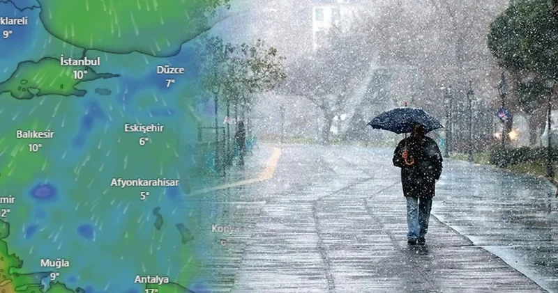 Meteoroloji den pazar raporu: Kar ve sağanak uyarısı yapıldı